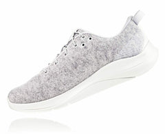 HOKA|Women's Hupana Flow Wool Lunar Rock / Blanc De Blanc