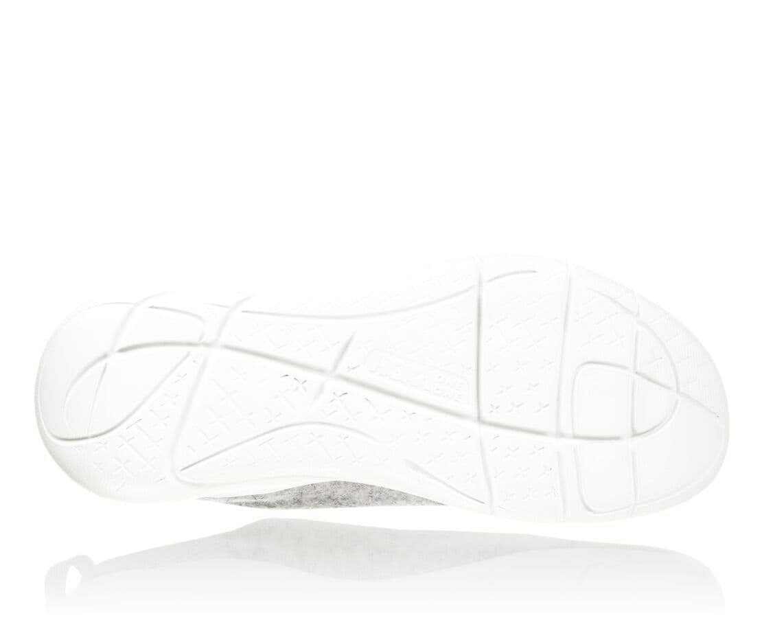 HOKA|Women's Hupana Flow Wool Lunar Rock / Blanc De Blanc