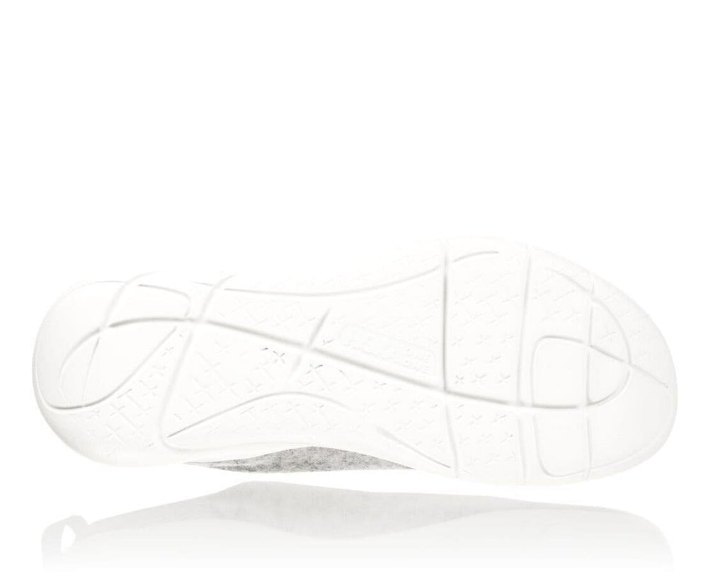 HOKA|Women's Hupana Flow Wool Lunar Rock / Blanc De Blanc