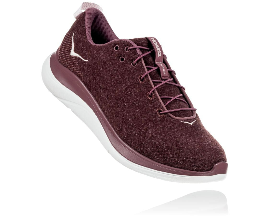 HOKA|Women's Hupana Flow Wool Rose Brown / Evening Sand