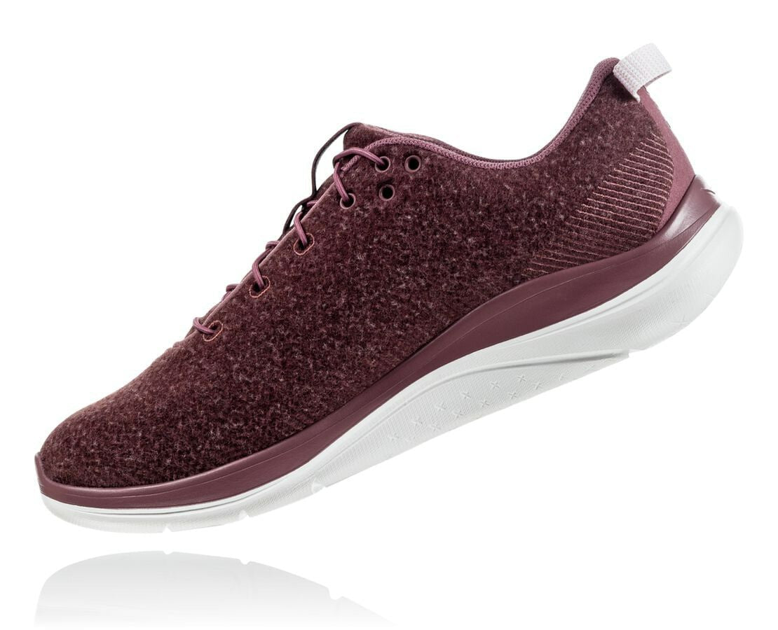 HOKA|Women's Hupana Flow Wool Rose Brown / Evening Sand