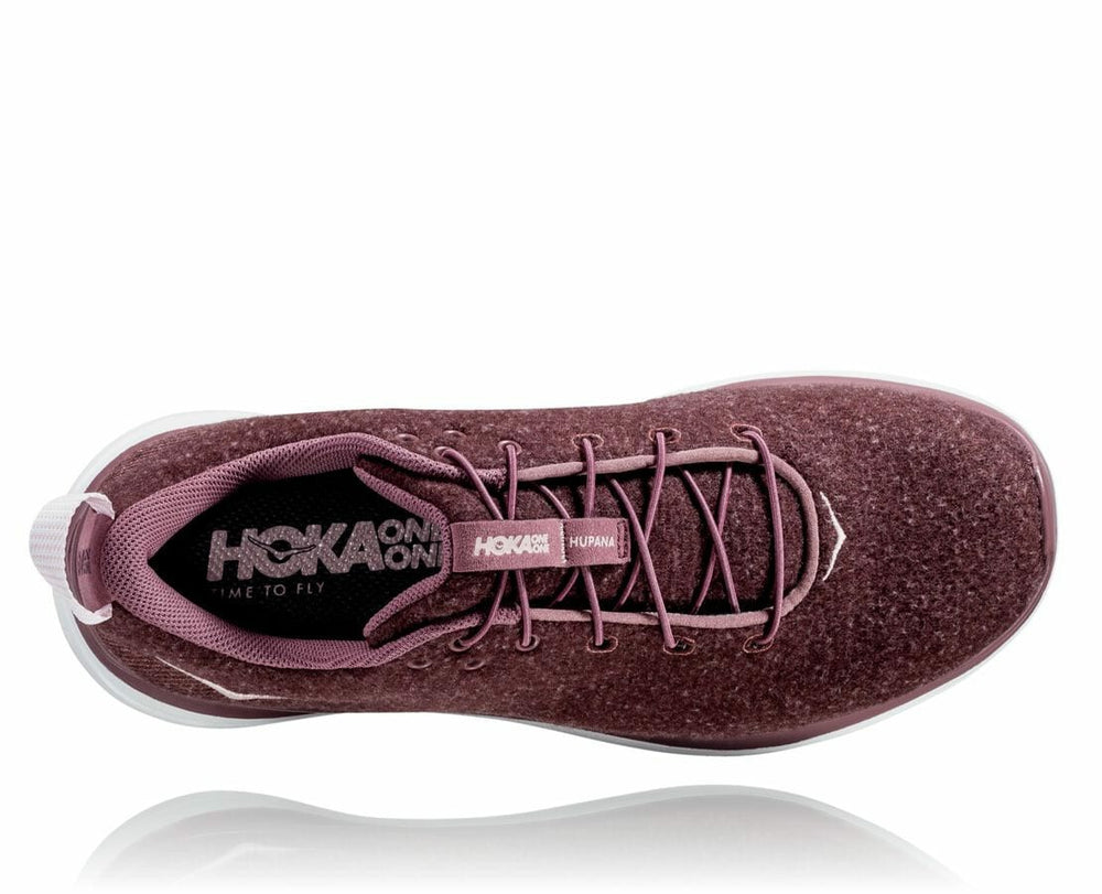 HOKA|Women's Hupana Flow Wool Rose Brown / Evening Sand