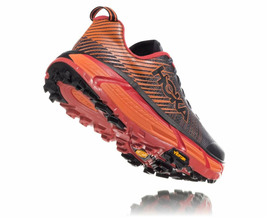 HOKA|Women's EVO Mafate 2 Black / Poppy Red