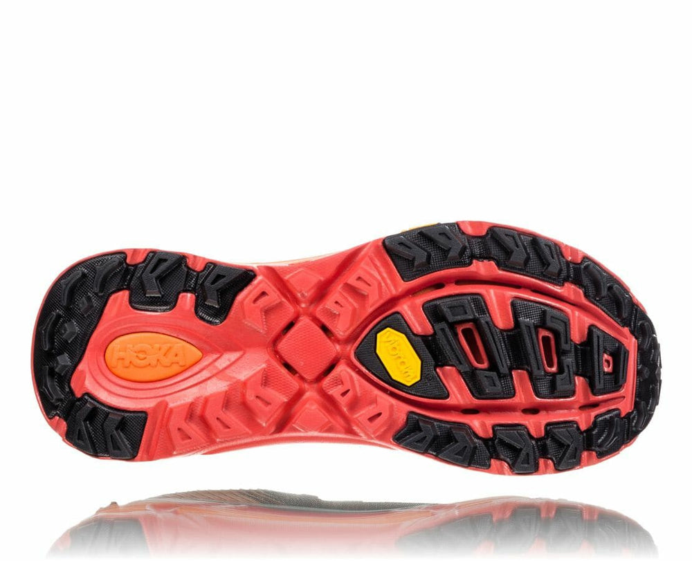 HOKA|Women's EVO Mafate 2 Black / Poppy Red