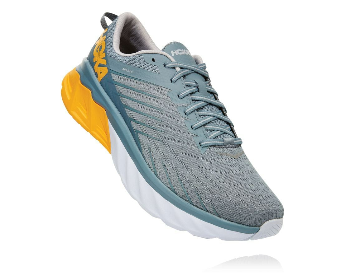 HOKA|Men's Arahi 4 Lead / Lunar Rock