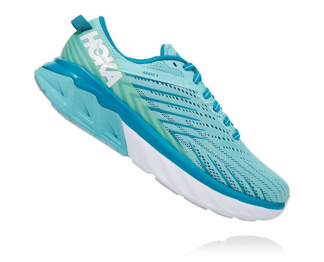 HOKA|Women's Arahi 4 Antigua Sand / Caribbean Sea