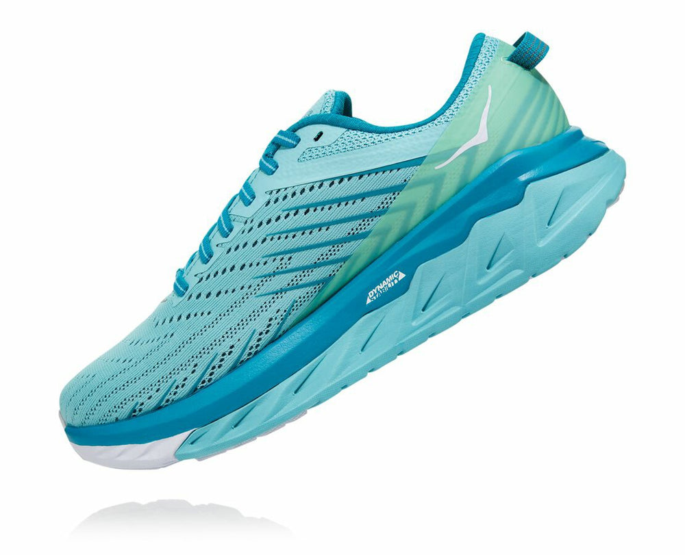 HOKA|Women's Arahi 4 Antigua Sand / Caribbean Sea