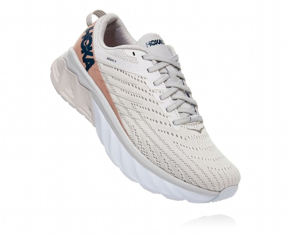 HOKA|Women's Arahi 4 Nimbus Cloud / Lunar Rock