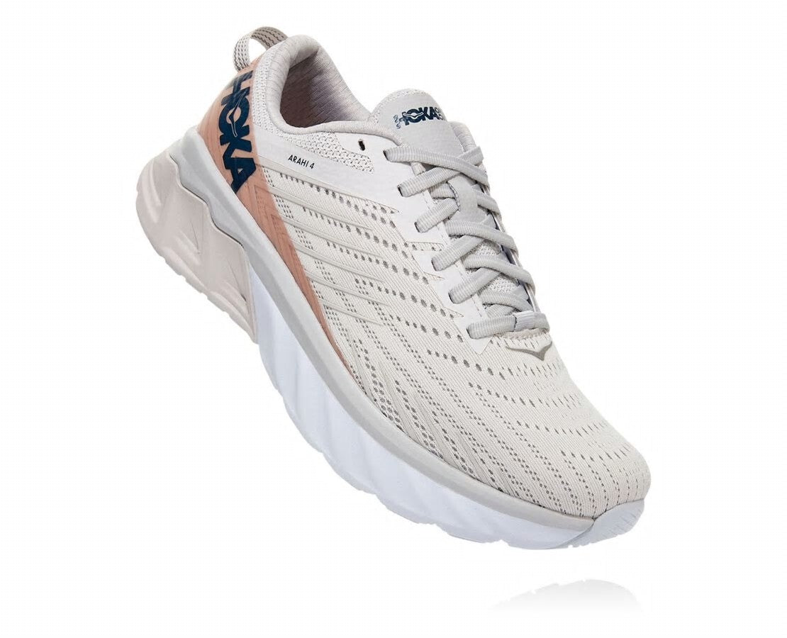 HOKA|Women's Arahi 4 Nimbus Cloud / Lunar Rock