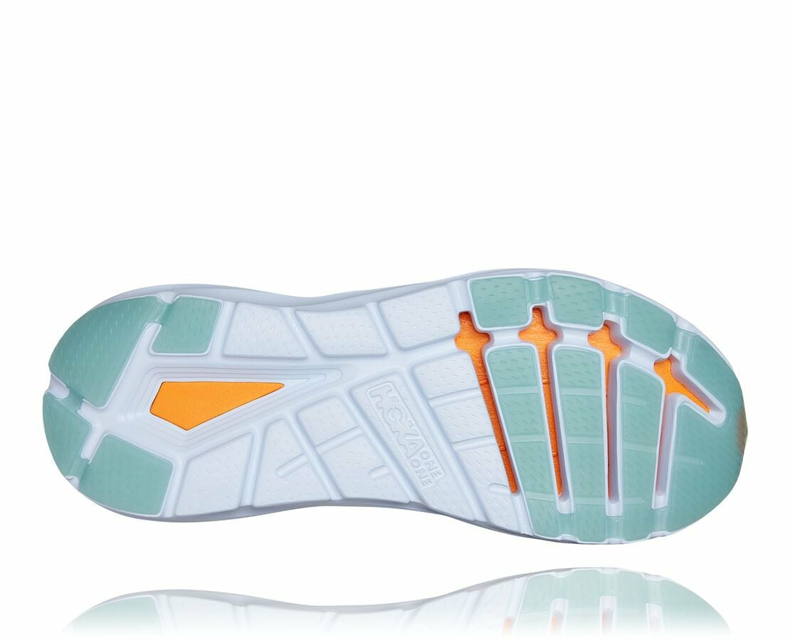 HOKA|Men's Elevon 2 White / Blazing Orange