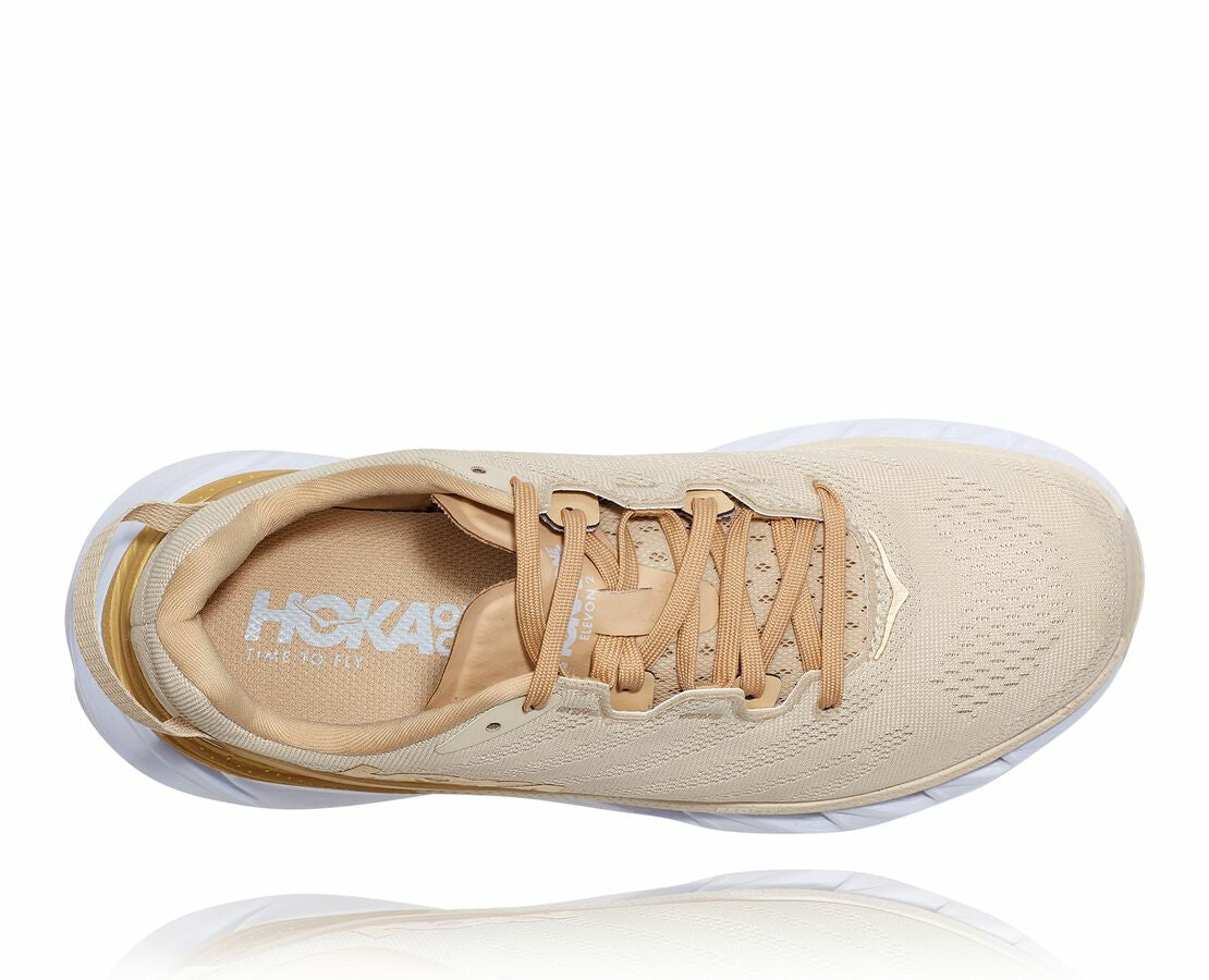 HOKA|Women's Elevon 2 Almond Milk / White
