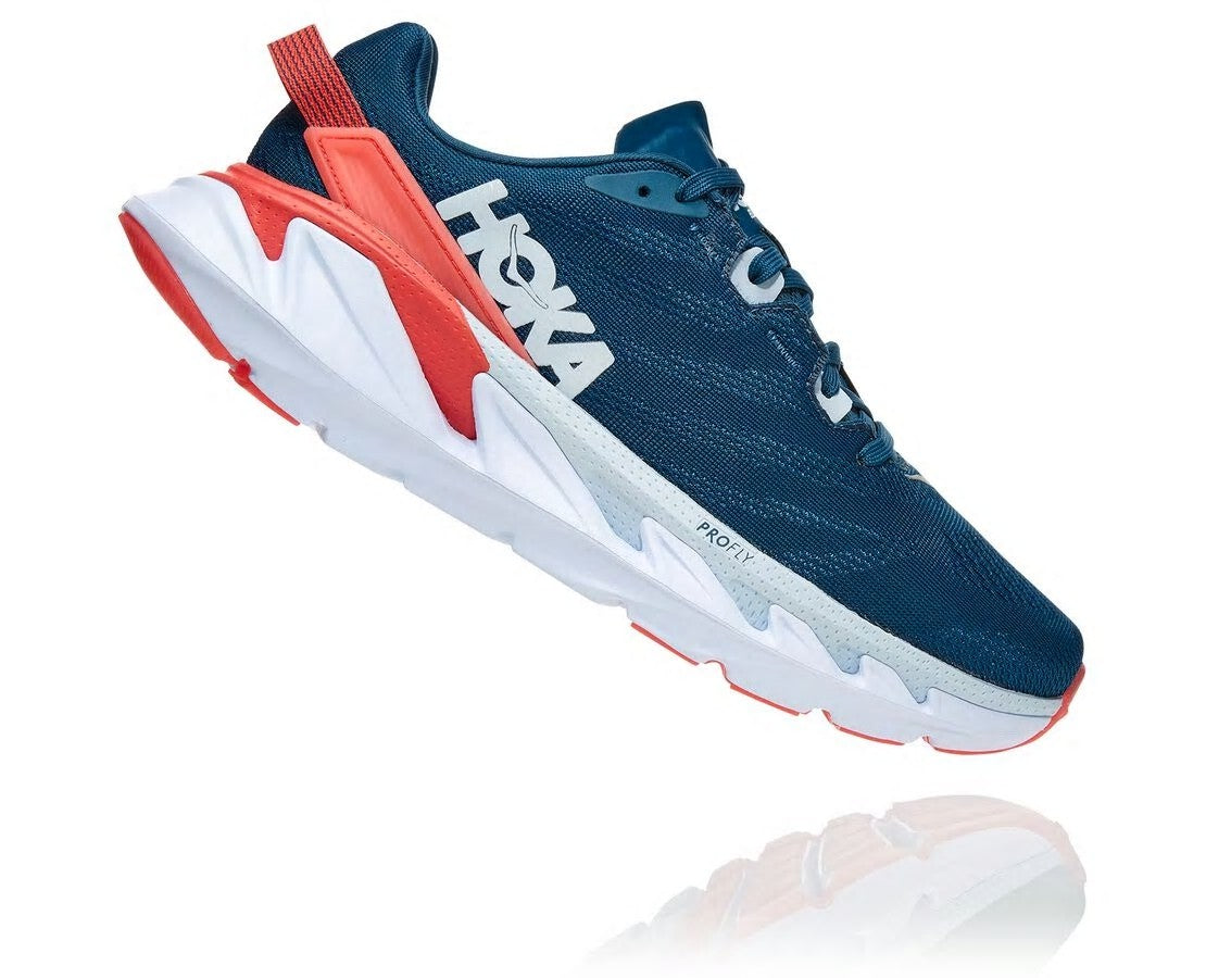 HOKA|Women's Elevon 2 Moroccan Blue / Hot Coral