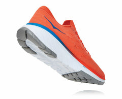 HOKA|Men's Cavu 3 Mandarin Red / White