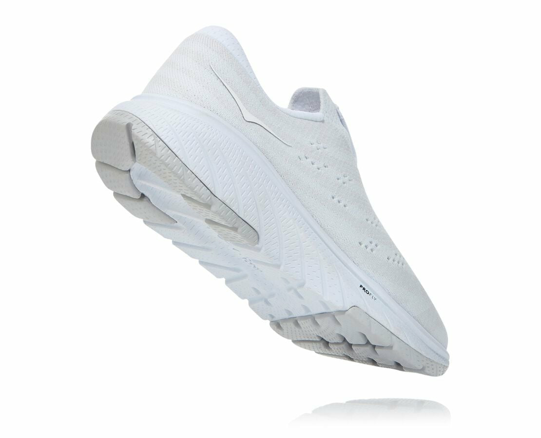 HOKA|Women's Cavu 3 Slip White / Lunar Rock