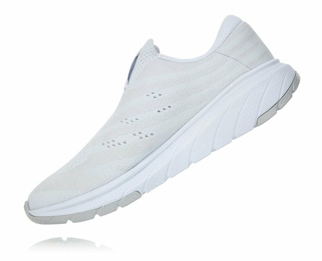 HOKA|Women's Cavu 3 Slip White / Lunar Rock