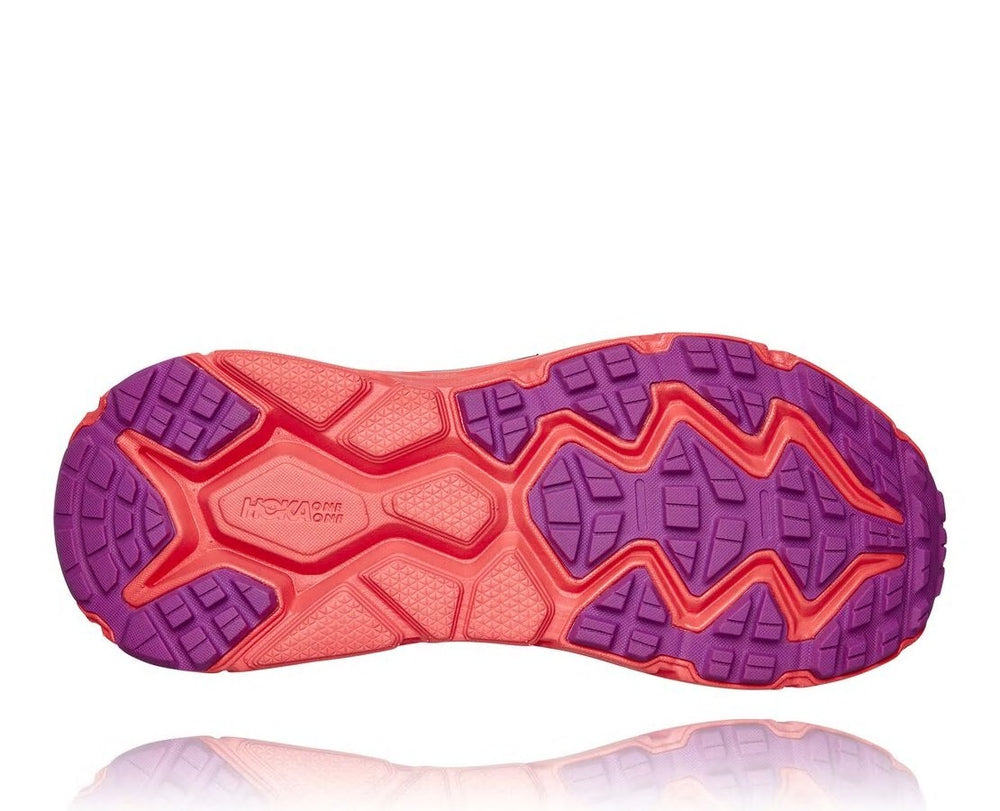 HOKA|Women's Challenger ATR 6 Black Iris / Hot Coral