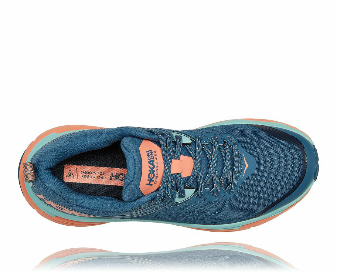 HOKA|Women's Challenger ATR 6 Real Teal / Cantaloupe