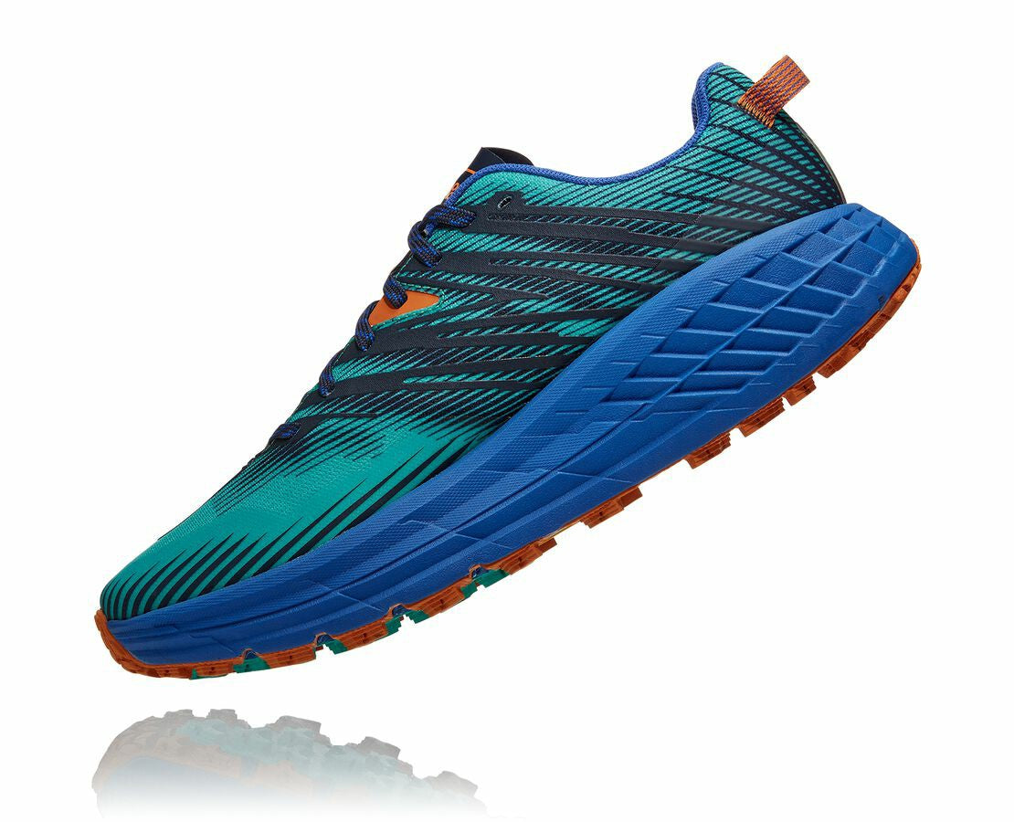 HOKA|Men's Speedgoat 4 Atlantis / Dazzling Blue