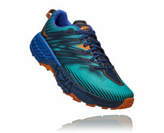 HOKA|Men's Speedgoat 4 Atlantis / Dazzling Blue