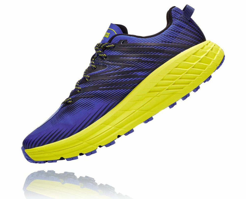 HOKA|Men's Speedgoat 4 Black Iris / Evening Primrose