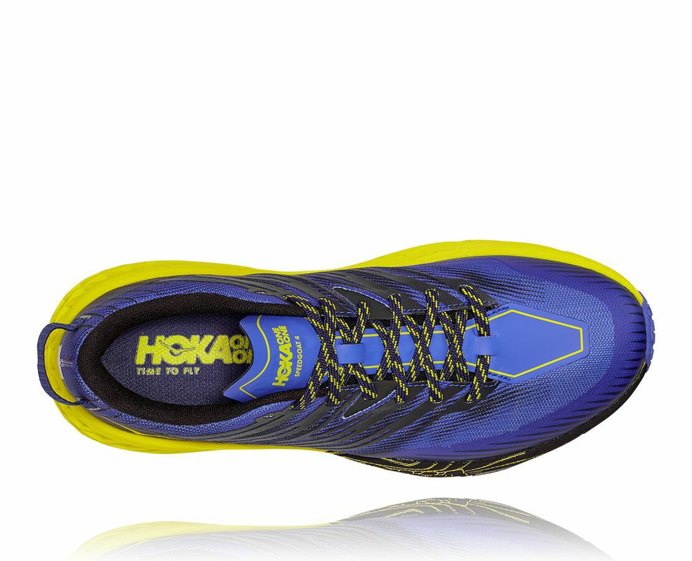 HOKA|Men's Speedgoat 4 Black Iris / Evening Primrose