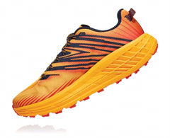 HOKA|Men's Speedgoat 4 Gold Fusion / Black Iris