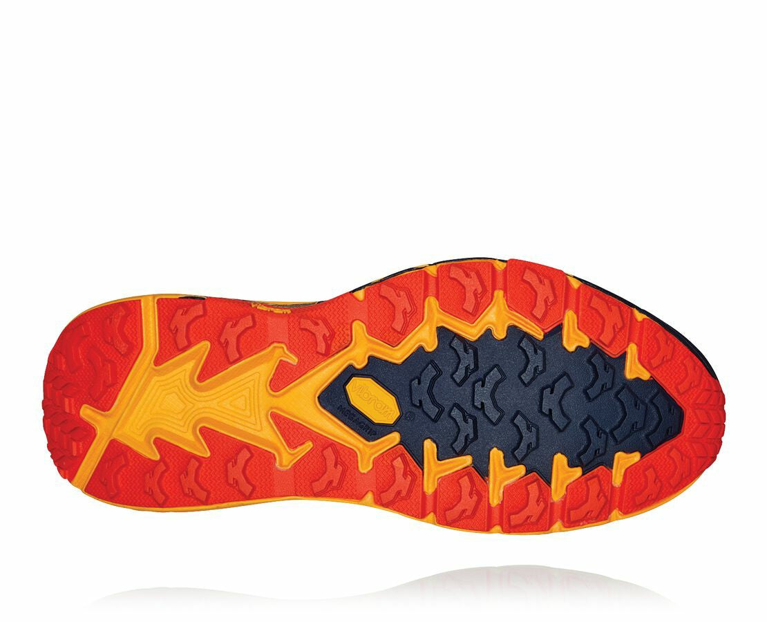 HOKA|Men's Speedgoat 4 Gold Fusion / Black Iris