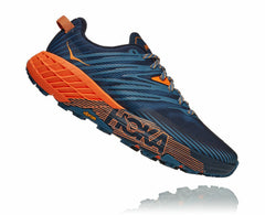 HOKA|Men's Speedgoat 4 Real Teal / Persimmon Orange