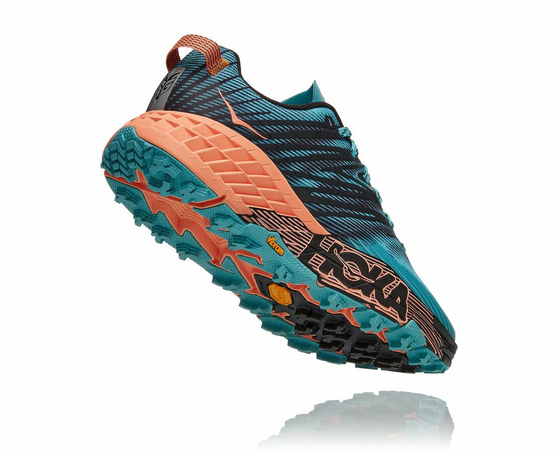 HOKA|Women's Speedgoat 4 Aquarelle / Cantaloupe
