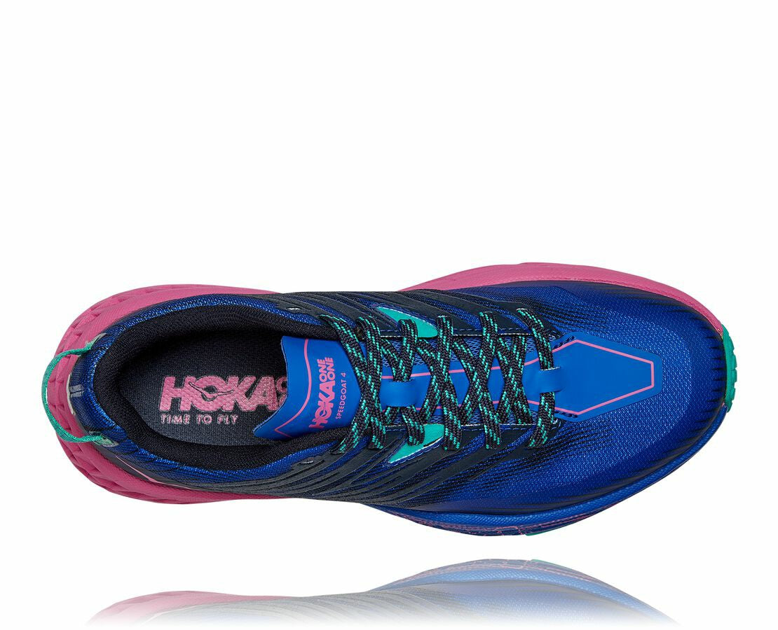 HOKA|Women's Speedgoat 4 Dazzling Blue / Phlox Pink