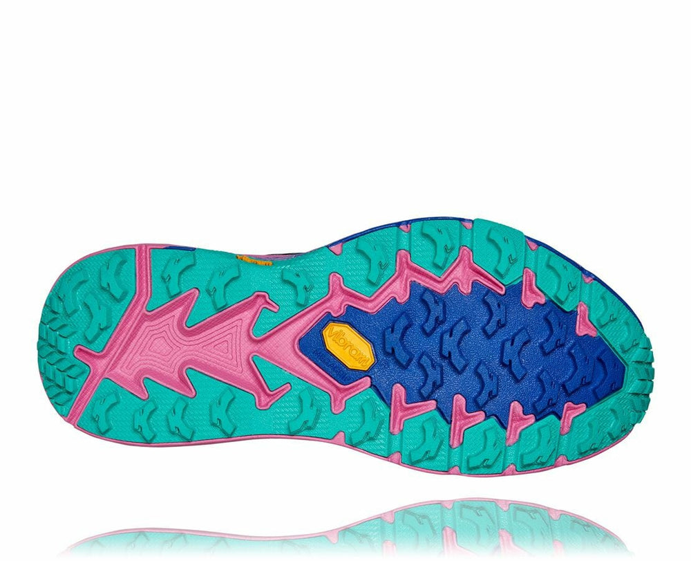 HOKA|Women's Speedgoat 4 Dazzling Blue / Phlox Pink