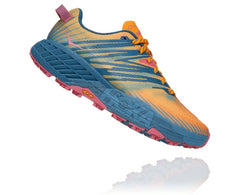 HOKA|Women's Speedgoat 4 Saffron / Provincial Blue