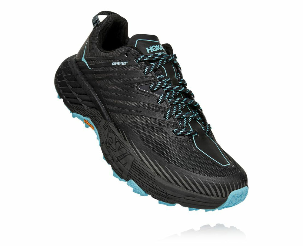 HOKA|Women's Speedgoat 4 GORE-TEX Anthracite / Dark Gull Grey