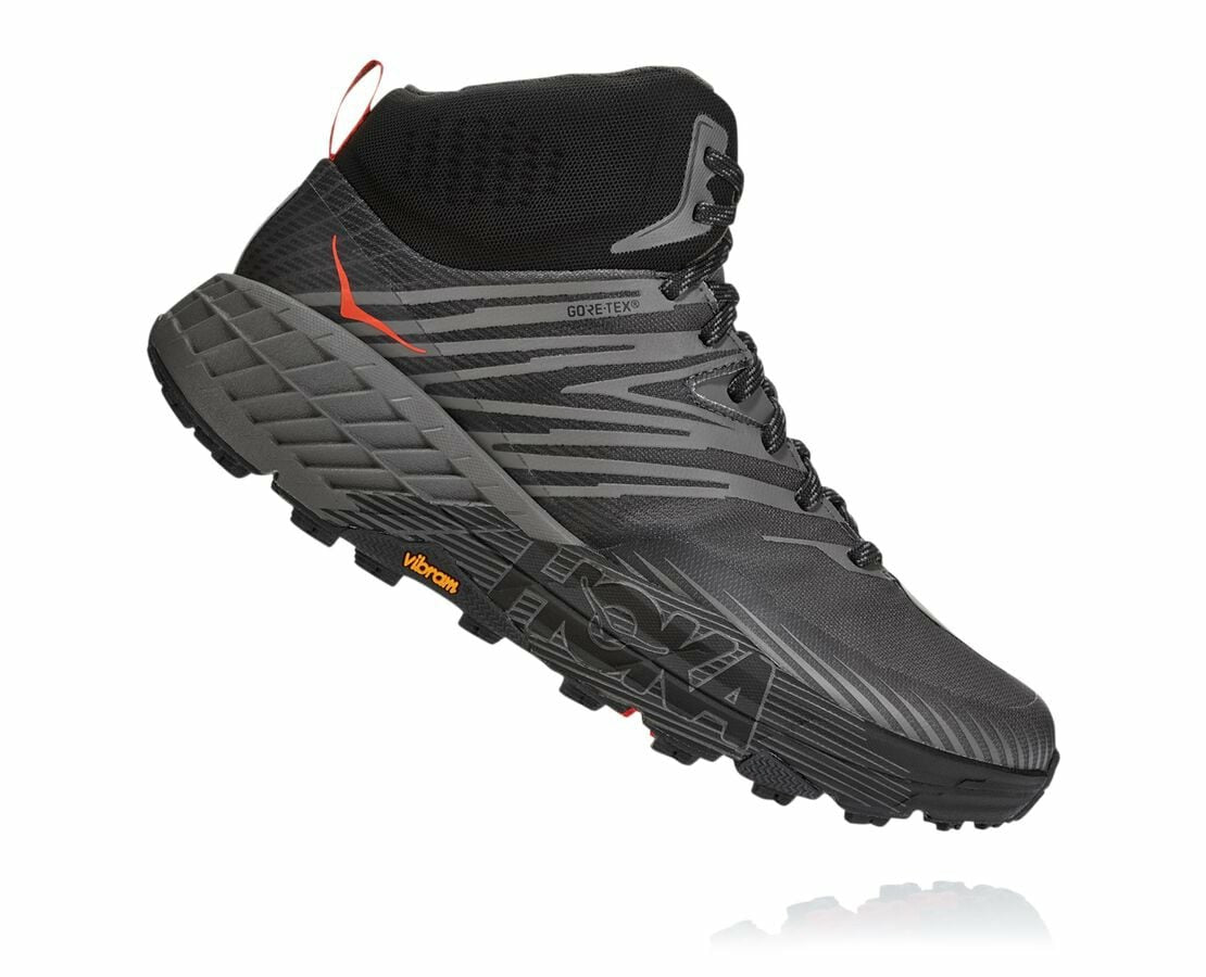 HOKA|Men's Speedgoat Mid GORE-TEX 2 Anthracite / Dark Gull Grey