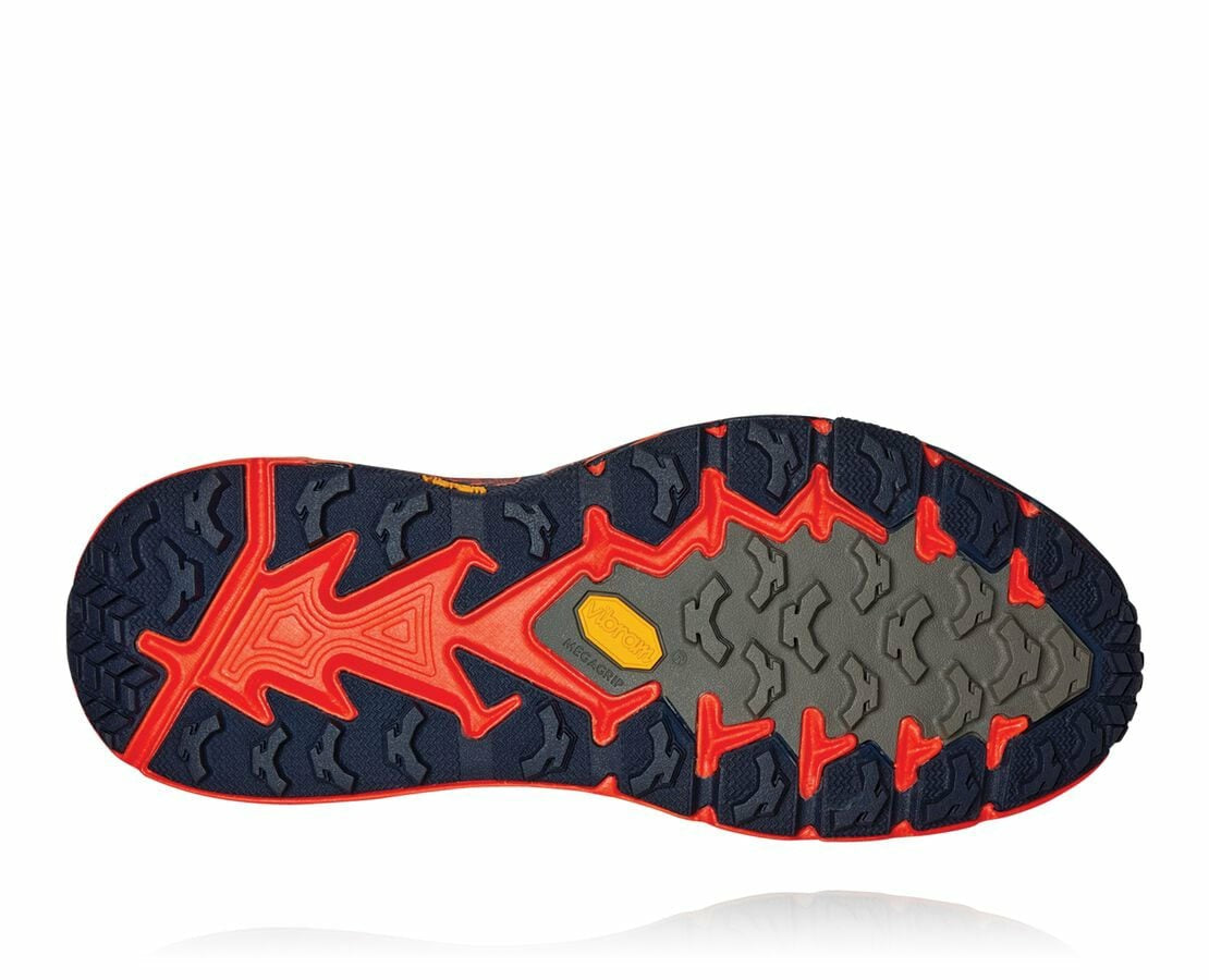 HOKA|Men's Speedgoat Mid GORE-TEX 2 Mandarin Red / Gold Fusion