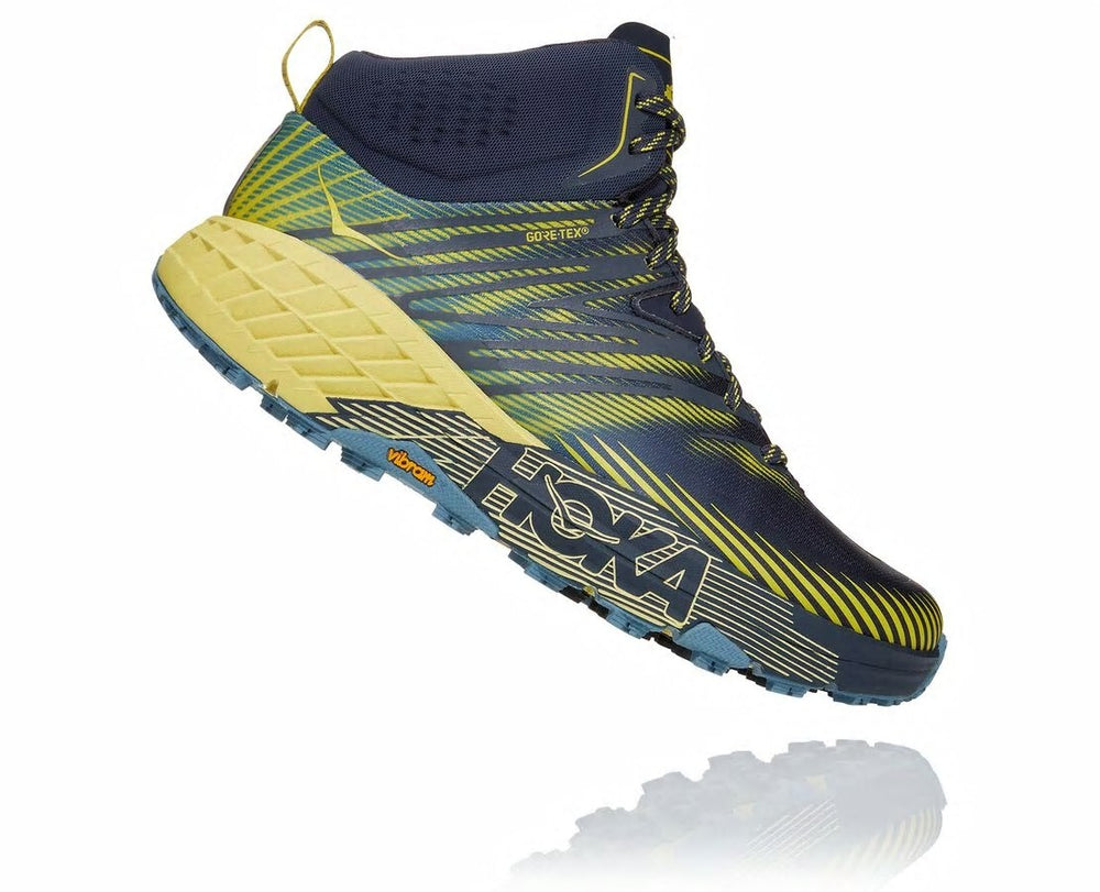 HOKA|Men's Speedgoat Mid GORE-TEX 2 Ombre Blue / Blue Sheen