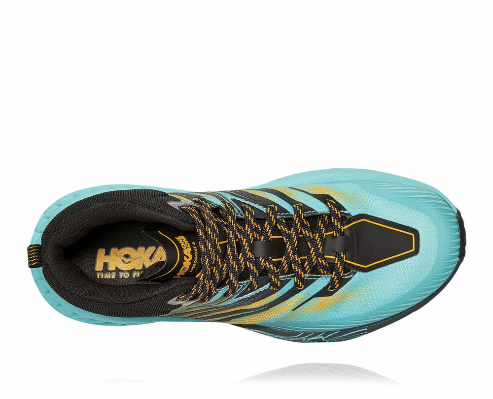 HOKA|Women's Speedgoat Mid GORE-TEX 2 Antigua Sand / Golden Rod