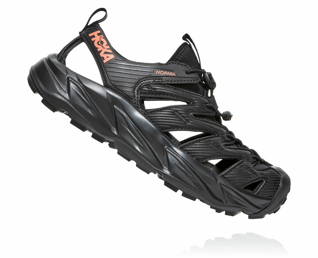 HOKA|Women's Hopara Black / Fusion Coral