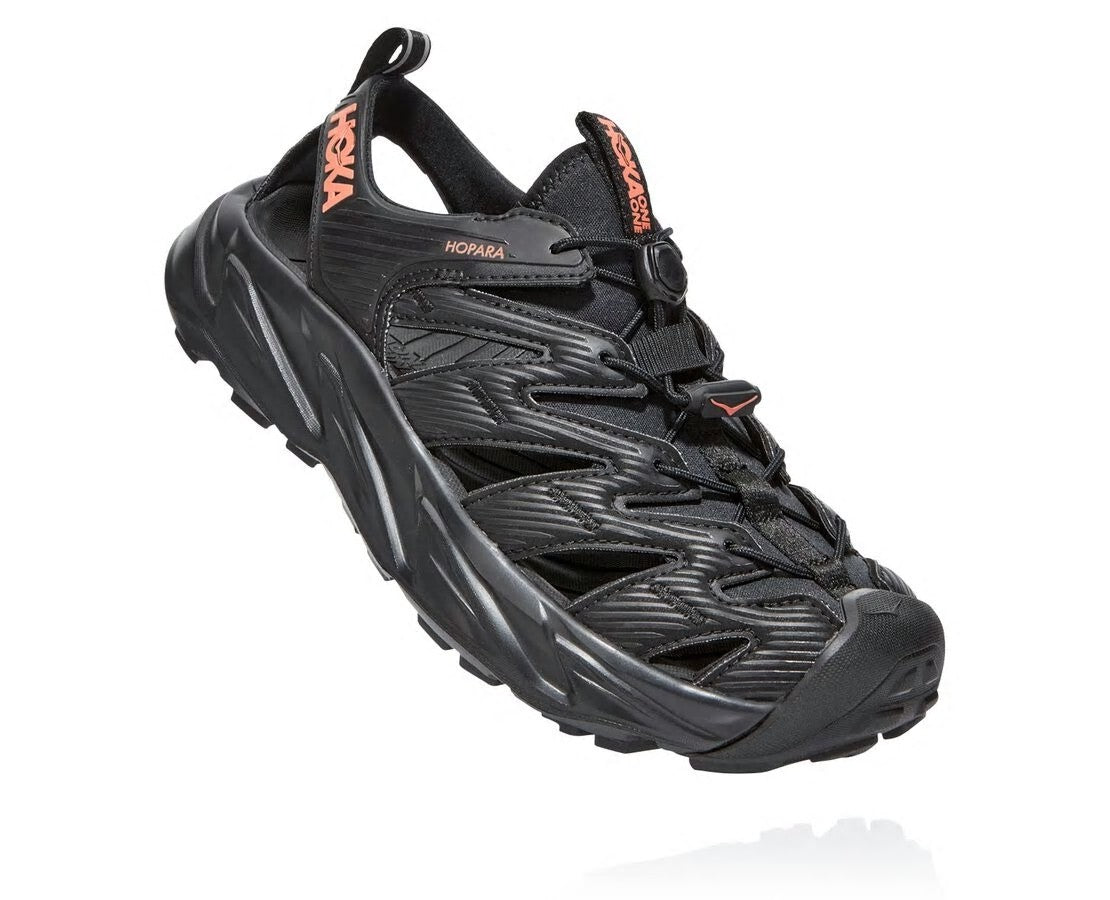 HOKA|Women's Hopara Black / Fusion Coral