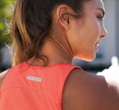 HOKA|Women's Performance Tank Hot Coral