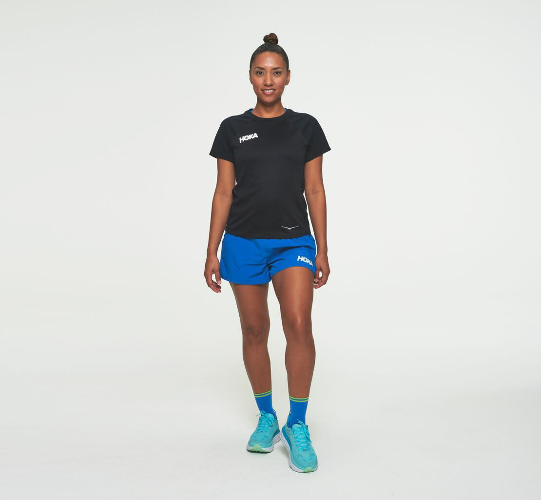 HOKA|Women's Performance Short Sleeve Black