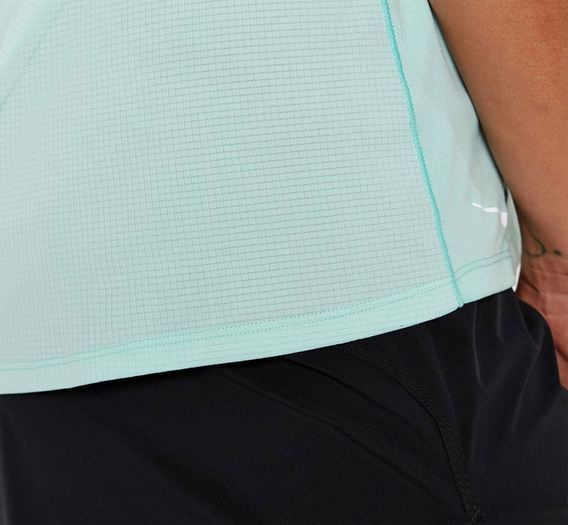 HOKA|Women's Performance Short Sleeve Blue Tint