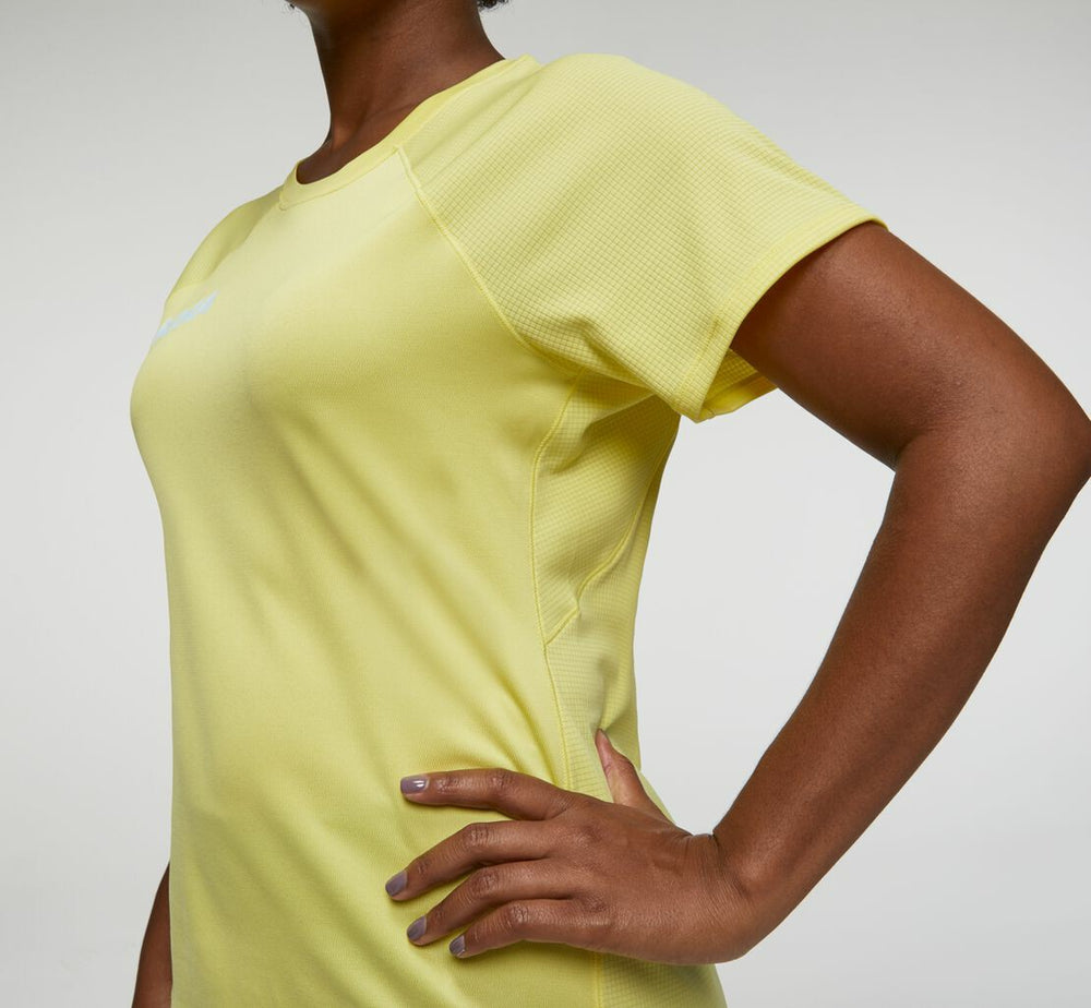 HOKA|Women's Performance Short Sleeve Limelight