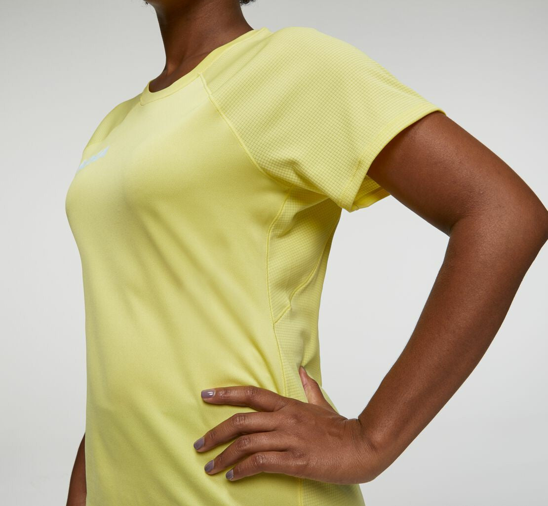 HOKA|Women's Performance Short Sleeve Limelight