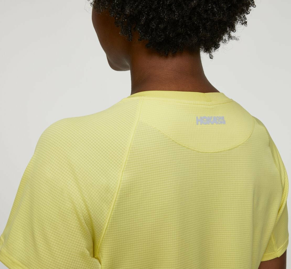 HOKA|Women's Performance Short Sleeve Limelight