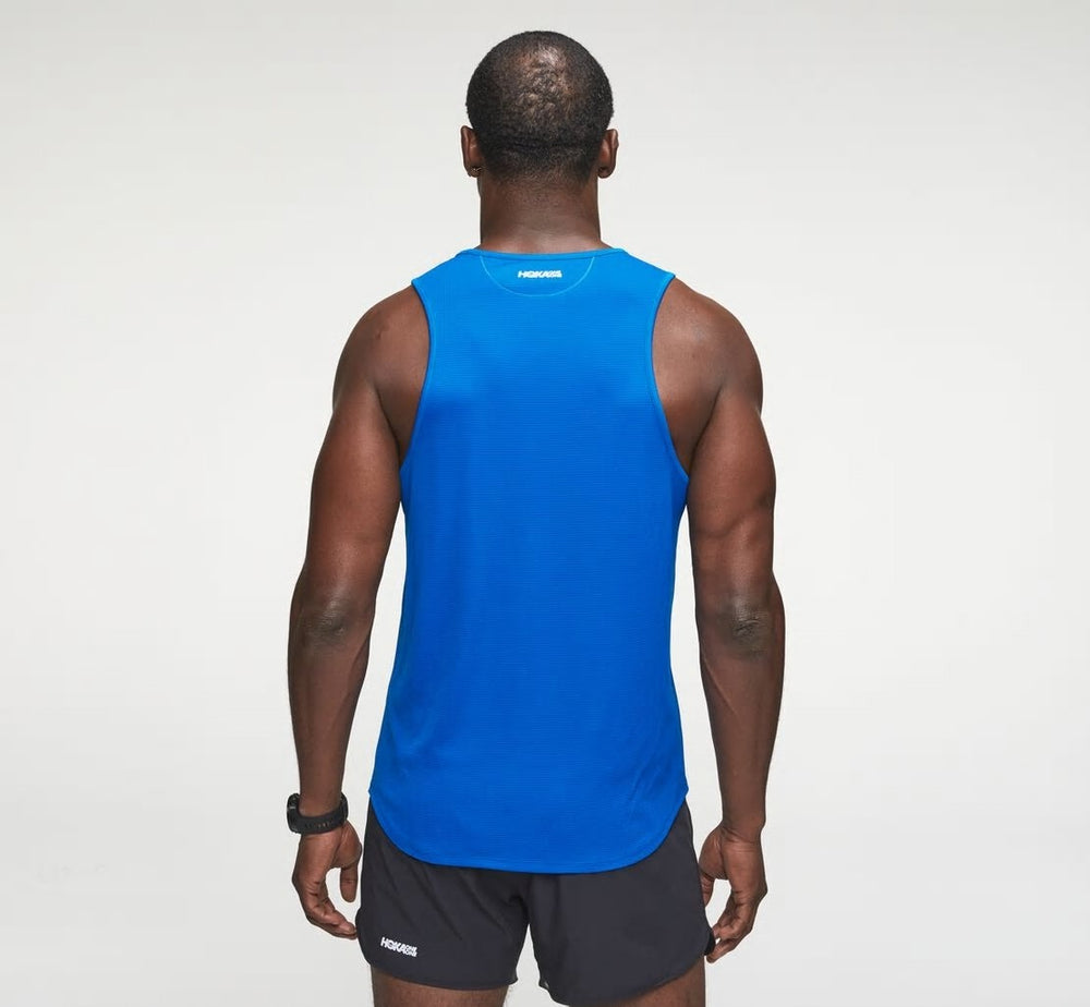 HOKA|Men's Performance Tank Imperial Blue