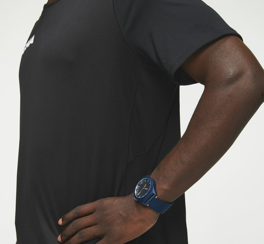 HOKA|Men's Performance Short Sleeve Black