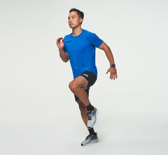 HOKA|Men's Performance Short Sleeve Imperial Blue