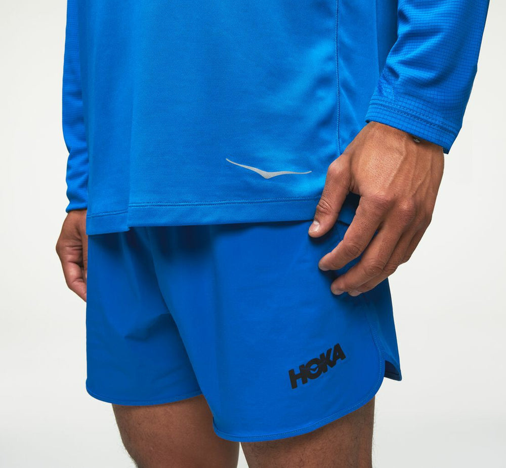 HOKA|Men's Performance Long Sleeve Imperial Blue