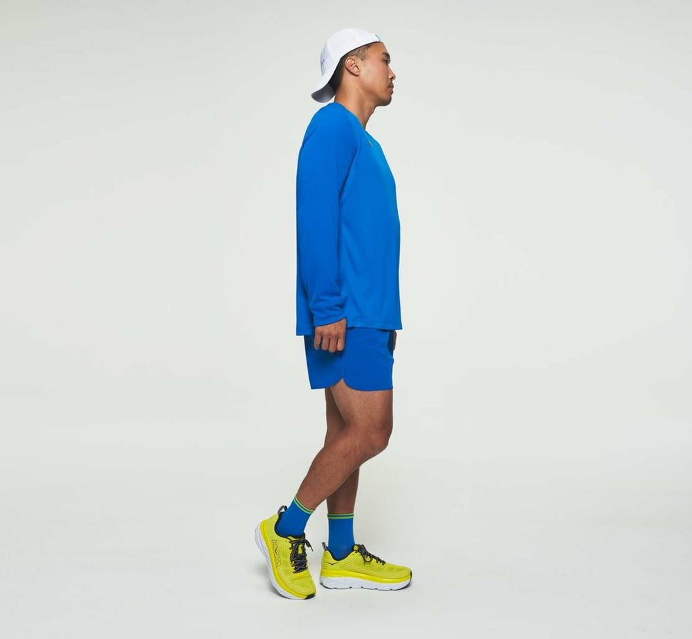 HOKA|Men's Performance Long Sleeve Imperial Blue